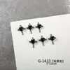 Negro Pistola Zirconia Serie Cruz Nueva Joyería para Uñas Flash de Gama Alta Versátil Joyería para Uñas Lujo Accesible Estilo Popular