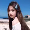 Pinza para el pelo de estrella de mar simulada para niñas, pasador lateral, accesorio para el pelo de pico de pato para la playa para niñas dulces y geniales, accesorio para el pelo de verano al por mayor