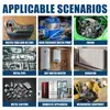 Jaysuing Pegamento de Fundición Metal Piedra Cerámica Molde Grieta Impermeable Alta Resistencia al Desgaste Temperatura Pegamento de Fundición