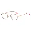 ¡Wow, Montura de Gafas Pequeña de Moda Personalizada, Montura Redonda Pequeña de Metal, Montura Semi-Titanio, Ultraligera, con Lentes Ópticas Graduadas 2256