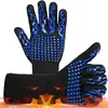 Guantes de Barbacoa Resistentes al Fuego y a Altas Temperaturas 800 Grados de Aislamiento Guantes para Horno