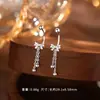 Aretes de Plata Pura S999 con Forma de Mariposa en U de Rosca, Frescos y Delicados, Aretes de Alto Gama Estilo Pastoral para Venta al por Mayor