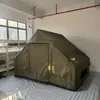 Tienda de Campaña Inflable Portátil para Viajes al Aire Libre, Apertura Rápida, Tela Oxford, Tienda de Campaña Inflable, Tienda de Campaña, Doble Puerta, para Varias Personas