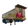 Semirremolque Volquete de Volteo Trasero en Forma de U para Transporte de Carbón y Grava con Puente de Bolsas de Aire, Capaz de Levantar Camión de Puente de Placa de Acero