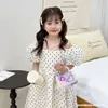 Nuevo bolso para niña con lazo y perlas, estilo princesa, bandolera de hombro, monedero