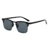 Nuevas Gafas de Sol de Moda, Gafas de Sol de Medio Marco Transfronterizas para Hombre, Gafas de Sol para Proteger del Sol, Gafas de Sol de Medio Marco de Moda