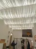 Cortinas de techo para salones de belleza, casas de huéspedes, decoración de techos, cortinas para lofts, pasillos de techo, cortinas decorativas de techo para estudios de yoga
