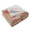 Funda de edredón de gasa arrugada lavada al agua Clase A Verano Fresco Edredón de verano doble Edredón para siesta en dormitorio Edredón para aire acondicionado Edredón de promoción de ventas para eventos