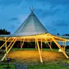 Chapéu de Aba Larga para Exterior Hotel Indiano Barraca Acampamento Lona Espessa Barraca de Voar Abrigo Solar Local de Acampamento Guarda-sol