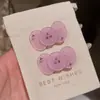 Pinza para el Cabello de Acetato Transparente con Pedrería Estilo Coreano de Alta Apariencia con Moño, Pinza de Pato Linda para Niña, Pinza para Flequillo Japonesa y Coreana