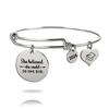 Pulsera telescópica de graduación transfronteriza. Regalos conmemorativos para estudiantes, amigos y estudiantes. Pulsera de acero inoxidable inspiradora. Regalos para mujeres.