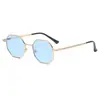 Metal Nuevo Degradado Alta Calidad Gafas de Sol Mujer Estilo Coreano Talento Retro Moda Hombre Marco Grande Gafas de Sol de Moda Celebridad de Internet