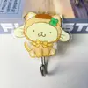 Sanrio Lindo Dibujo Animado Gancho para Puerta Ins Kuromi Perchero Ropa Baño Acrílico Dormitorio Sin Marcas Sin Taladro