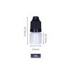 Botella puntiaguda, botella exprimible, botella de plástico translúcida de 10 ml y 30 ml para gotas para los ojos, botella pequeña, subbotella de pigmento de PE.