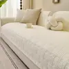 Cojín Acolchado para Sofá 100% Algodón Estilo Minimalista Algodón Puro Lavado Cojín Funda para Sofá para Todas las Estaciones