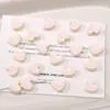 Macaron Acrílico Corazón Cuentas Sueltas DIY Hecho a Mano Casero Pulsera Pulsera Cadena de Teléfono Móvil Accesorios de Joyería
