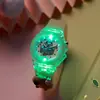 Comércio Exterior Mais Vendido Relógio Capivara Cartoon Luminoso Relógio de Quartzo Silicone Relógio Infantil Ensino Fundamental Atacado