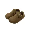 Zapatos Casuales de Cuero para Niñas, Novedad Otoño 2026, Zapatos Casuales Boken para Niños, Primavera y Otoño, Venta al por Mayor 6530