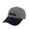 Gorra de Béisbol Bordada en 3D con Bloques de Color de Alta Calidad para Mujer, Estilo Retro Americano, Versátil para Uso Casual al Aire Libre, Protección Solar