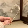 Grampo de Cabelo Vintage para Mulheres, Grampo de Cabelo Metálico de Alta Qualidade em Forma de U com Peônia, Grampo Sofisticado de Nicho, Acessório de Cabelo Estilo Antigo Venda por Atacado