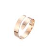 Nova pulseira transfronteiriça AliExpress Moda europeia e americana simples ouro rosa aberta ajustável pulseira anel de braço atacado