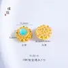 Accesorios para manualidades de oro mate de 18 quilates que conservan el color, colgante de calabaza luna diablo, pulsera pulsera collar cuerda cuerda roja femenina