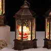 Lampião de vento de Natal atacado Iluminação de feriado de Natal Decorações de atmosfera Feliz Natal