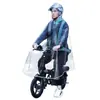 Capa de Chuva para Dirigir Geradora Bolsa Capacete Dirigir Gerador Corpo Inteiro Homens Bicicleta Elétrica a Bateria Bicicleta Capa de Chuva Transparente Individual