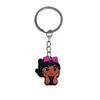 Llavero de chica negra, llavero de PVC especial transfronterizo europeo y americano con dibujos animados, llavero, bolso, accesorios de decoración