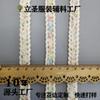 Estilo Tweed Corda Trançada Colorida Fio Dourado Flor Trançada Acessórios DIY Feitos à Mão para Roupas Bolsas Sapatos e Chapéus Prontos para Venda