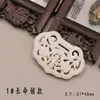 Colgante Hueco Imitación Jade Hetian de Resina Amuletos Accesorios de Joyería Hechos a Mano Colgante de Cintura Hanfu Borla Jinbu