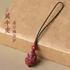 Popular da Douyin Cinnabar Oito Santos Padroeiros Casal Celular Ano Animal Celular Pingente Chaveiro Pingente Signo do Zodíaco
