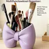 Soporte Popular Transfronterizo con Forma de Lazo para Cepillo de Dientes para Lavabo, Estante para Cepillo de Dientes y Pasta de Dientes, Soporte de Almacenamiento Impreso en 3D