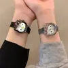 Reloj Ornamental Hello Kitty Lindo Subcultura Y2K Cuarzo Dibujos Animados Malla Metálica con Hebilla Magnética