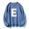 Sudadera de Felpa Nueva de Invierno 2025 para Hombre, Estilo Americano Estampado Trendy Ins Chaqueta Holgada, Top de Cuello Redondo Estilo Pareja