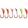 Anzuelo de Cabeza Plomada en Forma de Lágrima de 6 Colores Transfronterizo Anzuelo de Pesca 1g Micro Colorido Anzuelo de Pesca en Hielo Señuelo de Pez Blando Cebo Anzuelo de Pesca