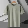 2026 Nuevo Modelo Camiseta de Cuello Redondo de Tela Sorona Secado Rápido 7A Antibacteriana Camiseta de Verano para Hombre Manga Corta Juvenil Deportiva