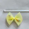 Lazo de Malla de Tela, Doble Lazo de Corazón Melocotón, Accesorios de Joyería de Hielo y Nieve Soñadores Productos Semi-Terminados