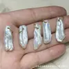 Peças de Escultura de Pérola Natural, Contas Espaçadoras Três Vias Marca Flor A-Dai, Acessórios para Pulseira e Colar DIY