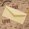 Simples estilo ocidental- estilo dourado envelope de papel cartões convites vintage literário de couro acolchoado envelopes de papel atacado