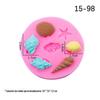 Comércio exterior exportação estrela-do-mar parafuso casca silicone bolo de açúcar molde DIY assar chocolate decoração cerâmica macia