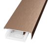 Con base de aleación de aluminio zócalo muy estrecho ultrafino a presión aluminio al por mayor minimalista metal cepillado línea de pie