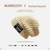 Gorro Cálido Cómodo Versátil Agradable a la Piel Unisex Suelto Para Circunferencia de Cabeza Grande Gorro de Punto Otoño Invierno Nuevo Gorro de Lana