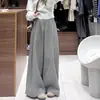 Novas calças de lã para gestante, calça-saia para gestante, moda casual outono e inverno, calças de perna larga, calças compridas para gestante