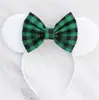 Novo adereço de cabeça para festival irlandês Faixa de cabeça de cor sólida de São Patrício Faixa de cabeça clássica com nó de laço do Mickey