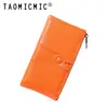 Moda Longa 80% de Desconto Design Criativo Zíper Carteira Feminina Grande Capacidade Masculina Retro Porta-Moedas Cartões Tudo-em-Um