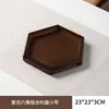 2025 Nuevo Color Nogal Bambú Bandeja de Té Almacenamiento Adornos Taza de Té Fruta Ovalada Bandeja de Bocadillos