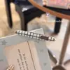 Pinza para el pelo de punto floral vintage de otoño e invierno, pinza lateral para mujer, accesorio para el pelo elegante y sofisticado, pinza para flequillo
