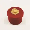 Cajas de Embalaje de Joyería de Alta Gama al por Mayor Transfronterizas en Stock, Anillos, con Forma de Corazón, Octagonales, Redondas, Embalaje de Terciopelo para Joyería