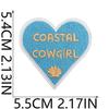 Pegatinas de Tela Bordadas de Chicas Surfistas Parches para Decoración de Ropa Olas Cangrejo Dibujos Animados Etiqueta Bordada Planchado Formas de Concha